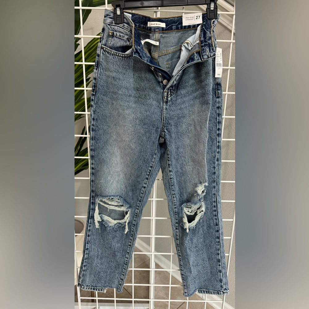 PACSUN NWT!! High rise straight leg jeans size 27